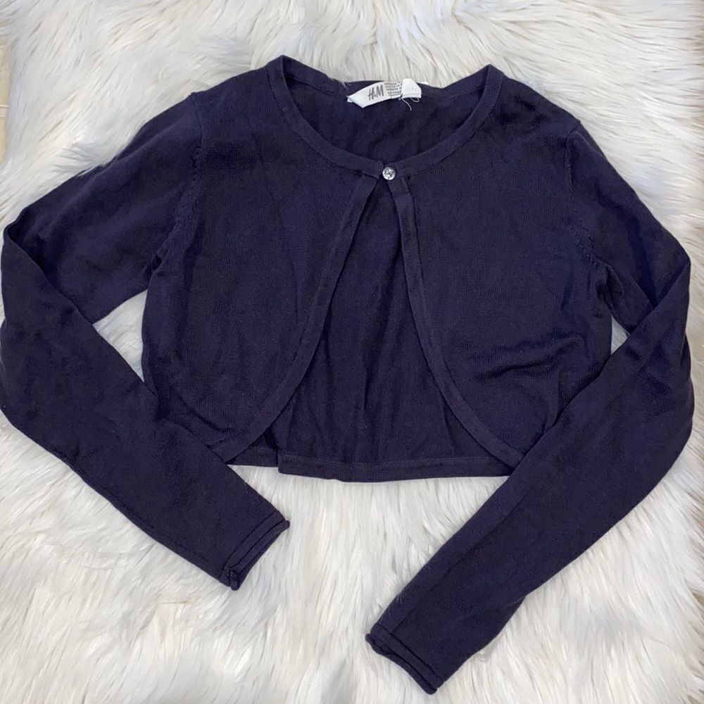 Blue cardigan